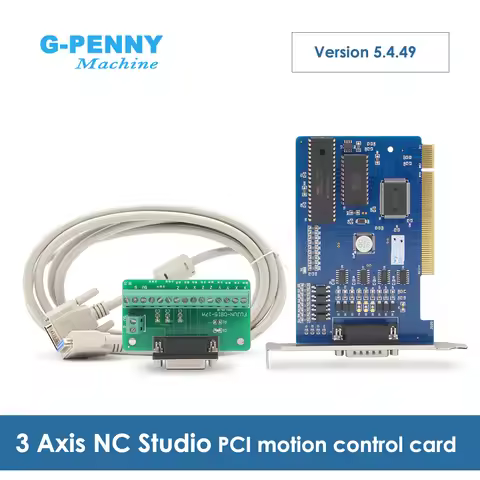 G-Penny NC Studio 3 Axis PCI Motion Control Card for CNC Router Engraving Milling machine For 5.4.49