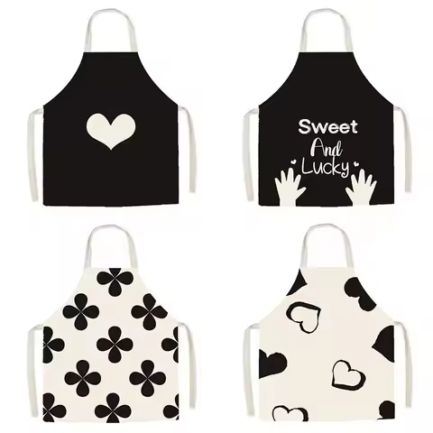 Ins Style Apron Fashionable Young Kitchen Waist-Mounted Home Retro Parent-Child Cooking Studio Dress