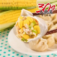 *【KAWA巧活】能量豬玉米豬肉手工水餃(30g，25粒)