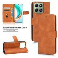 For Honor X6B Casing Skin Feel Leather Flip Cover Honor X8B X6B honor X8b x7C x8C Card Wallet Protec