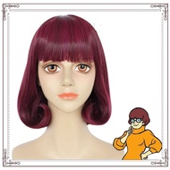 🎉Cosplay🎉  Movie Adult Scooby Doo Velma Dinkley Halloween Christmas Party Set Wig Cosplay Performanc