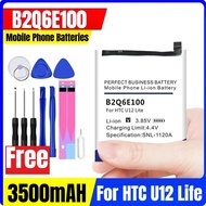 3.85V 3500mAH B2Q6E100 Mobile Phone Batteries for HTC U12 Life