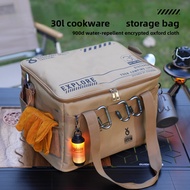 Outdoor Folding Storage Box Picnic Camping Storage Box Tableware Kitchenware Large Capacity Camping 