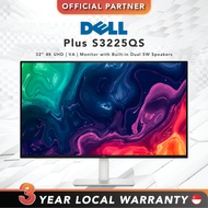 Dell Plus S3225QS | 32" 4K UHD | VA | Monitor with Built-in Dual 5W Speakers