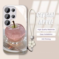 Samsung S25Ultra Case S23Ultra S24 S22 Lens Protect Soft frame&Hard back Phone Casing With Hand Stra