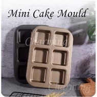 ❉ 6-hole rectangular baking pan, bread baking pan, brownie baking pan, golden pan, cake mold, baking