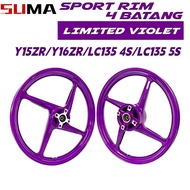 【LIMITED VIOLET】 SPORT RIM ENKEI 4 BATANG LC135 4S/LC135 5S/ Y15ZR Y16ZR