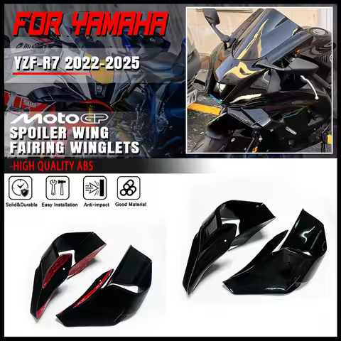 FOR YAMAHA YZF-R7 2022 2023 2024 2025 Motorcycle Accessories Fairing Side R7 Winglet Aerodynamic Win