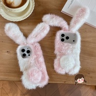 Cute Plush Deer Dot Rabbit Phone Case For Realme GT8 Pro GT7 GT7T GT6 GT6T GT5 GT3 240W GT2 GT Maste