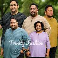 ✨ KURTA PLUS SIZE 3X-7XL✨ Jalur / Petak Cotton