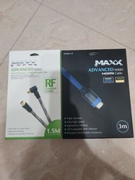 MAXX HDMI 線 3米 + RF 同軸線 1.5米