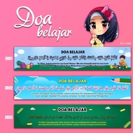 Banner Beam Doa Belajar Sekolah | Banner Wall Dinding Hiasan Kelas