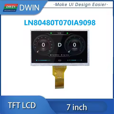 DWIN 7 Inch High Brightness 900nit 800x480 EK73002+EK9713/ ILI6122+ILI5960 Driver TFT LCD Display RG