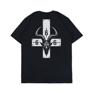Metal t-shirt Satanic Distro t-shirt Men Women Black SIXCISSORS 666 SIGNATS
