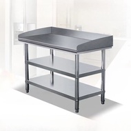 Stainless steel kitchen work Kitchen Stainless Steel Workbench Work Table 3 Layers Operating Table厨房
