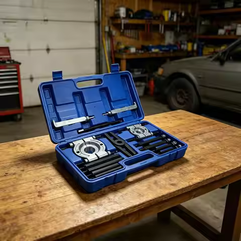 Bearing Puller 14-Pieces Portable Separator Aid Kit Wheel Hub Axle Bearing Puller Set For Trailer RV