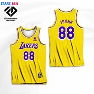Los Angeles Lakers Chaewon Yunjin Eunchae Kazuha Full Sublimated Jersey