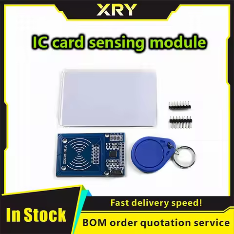 1pcs MFRC-522 RC522 mfrc 522 RFID RF IC card inductive module with free S50 Fudan card key chain MFR