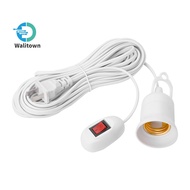 E27 Screw Socket with Switch Lampholder 3/4/8/10M Extension Cord Bulb Socket Adapter