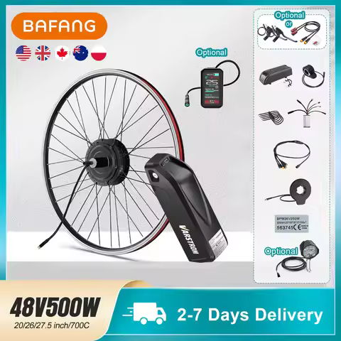 [US STOCK] Bafang 48V 500W G020 [Front/Rear] Hub Motor Kit Electric Bike Conversion Kit for [20/26/2