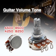 A500K B500K A250K B250K Potentiometer For Electric Guitar Bass volume controls tone controls
