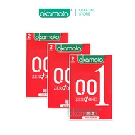 [Bundle of 3] Okamoto 001 Zero One Condoms Pack of 2s