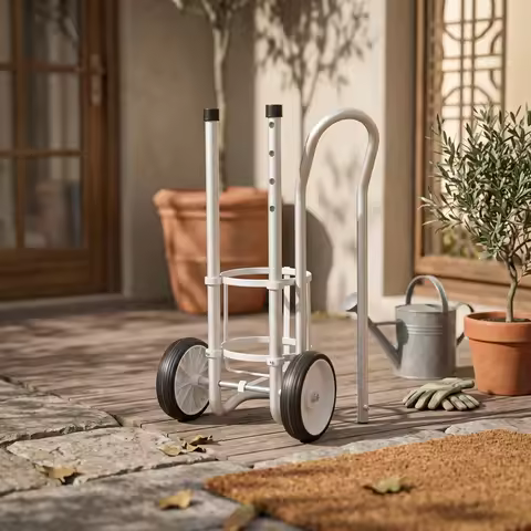 Gas Cylinder Hand Truck Two Wheel Gas Cylinder Cart Gas Bottle Cart Heavy Duty Compact for Welders, 