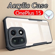 Casing For OnePlus 15 OnePlus15 1+15 2025 Acrylic Clear Phone Case Shockproof Airbag Cases Lens Prot