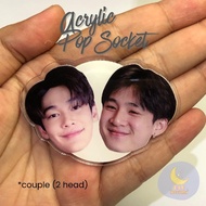 ACRYLIC HEAD POP SOCKET THAI ACTOR COUPLE 2-PERSON FANMADE/ BY DAYDREAMIES.ID
