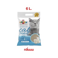 ทรายแมว Okiko ทรายแมวเต้าหู้โอคิโกะ ทรายเกรดพรีเมี่ยม ขนาด 6 ลิตร