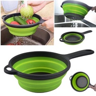 帶把手手柄 可折疊瀝水籃 洗菜盤 筲箕