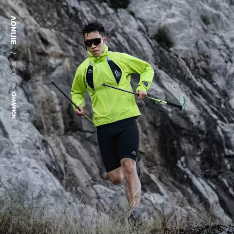 Aonijie Marathon Jacket Trail Run Sports Breathable Waterproof Windproof Outdoor Coat Camping Hiking