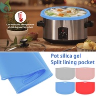 2Pcs Slow Cooker Liners Silicone Crock Pot Divider Reusable Safe Silicone Cooking Bags Fit 6-8 Quart