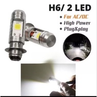 Main LED lamp h6 ac dc bulb 2 sides white LED matic bebek