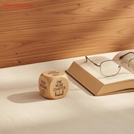 [thevatipoem] Handmade Wooden Decision Dice Hand Polished Dual Purpose Dice for Quilting Sewing Book