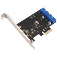 PCI Express USB 3.0 19 Pin Expansion Card PCIE 1X to 2 Ports USB 3 19 Pin Adapter Internal USB3 20Pi