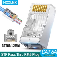 Hoolnx RJ45 Kìm cắt và tuốt dây đi qua dụng cụ uốn cho Cat6 CAT5E Cat5 luồn qua Ethernet Modular phí