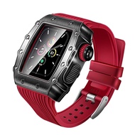[HOT JUXXKWIHGWH 514] ชุดสายคล้องคอสำหรับ Apple Watch Band 44มม. 40มม. IWatch Band 42มม. 38มม. ซิลิโคนกันชนสร้อยข้อมือสำหรับ Apple Watch Series 4 3 5 SE 6