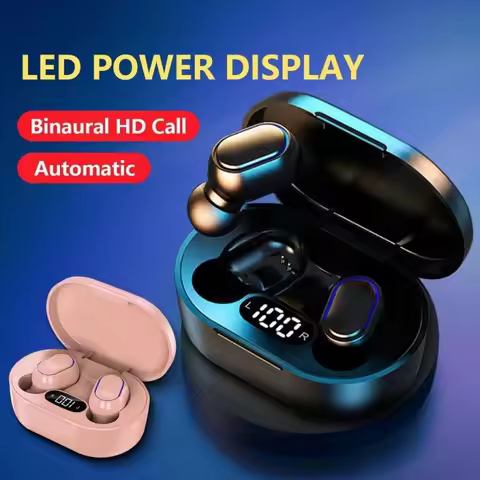 Original E7S Wireless Bluetooth Headset with Mic LED Display Earbuds for iPhone Xiaomi TWS Earphone 