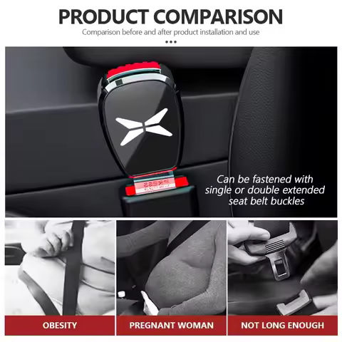 Universal Car Seat Belt Extender Protection Adjustable For Xpeng P5 P7 G9 G3 G3i G6 N5 P7i X9 M03 Be