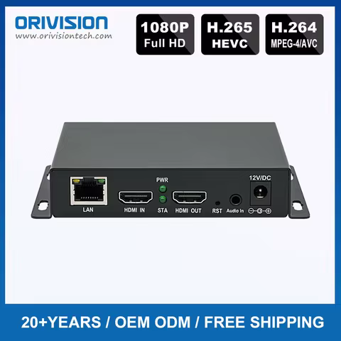 H.265 H.264 HDMI to IP Video Encoder Streaming HDMI RTSP Video Encoder 4K with SRT, RTMP, RTMPS, RTS