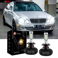 สำหรับ Mercedes Benz W211 W210 W124 W212 W204 W203 W205 W220 W221-หลอดไฟคู่ H7 Combo LED ไฟหน้าลำแสงต่ำ Bright 6000K สีขาวอุปกรณ์เสริม