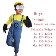 Minion Jumpsuit Despicable Me Cosplay Costumes Boys Girls Kids Clothes