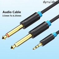 DYRUIDOJ 3.5mm To Dual 6.5mm Audio Cable, Y Splitte 2 in 1 3.5mm To 6.5mm Audio Splitter Cable, Conv
