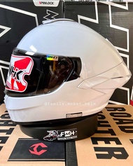 HELM NHK MARK 1 DOUBLE VISOR WARNA PUTIH HELM FULL FACE ORIGINAL NHK