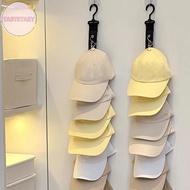 TEAY Baseball Cap Storage Organizer With Eight Clips Wall Mounted Cap Holder Closet Storage Organize
