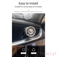 DLAY 3 Speed Air Vent Mount Small Fan with Scent Diffuser Ambients Light Air Outlet Cooling Fan Auto
