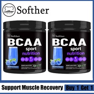 SOFTHER BCAA Powder Blue Raspberry Flavor Gym Supplement BCAA Powder Improve Energy Levels Support M