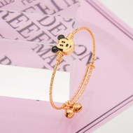 Hyl Jewelry 341B Gelang Anak Titanium Bangle Segar Bracelet Terbaru Perempuan Emas Bayi Muda Asli La
