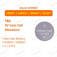 [Authorised Reseller] T&E CR927 BR927 DL927 ECR927 LM927 KCR927 CR927-1W mini Battery Bateri Batteri